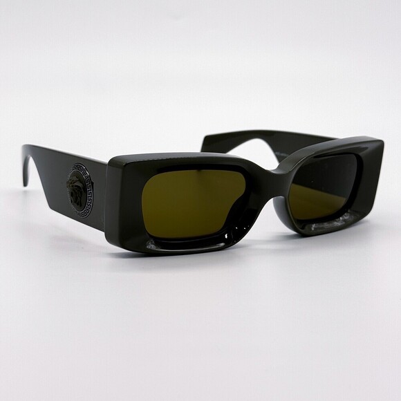 NWT Versace VE4474U Dark Olive Rectangle 52mm Sunglasses main image 4